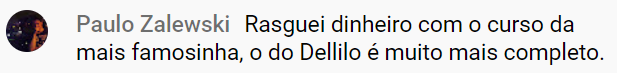 Depoimento de aluno