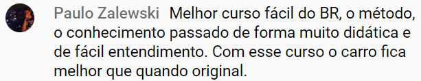 Depoimento de aluno